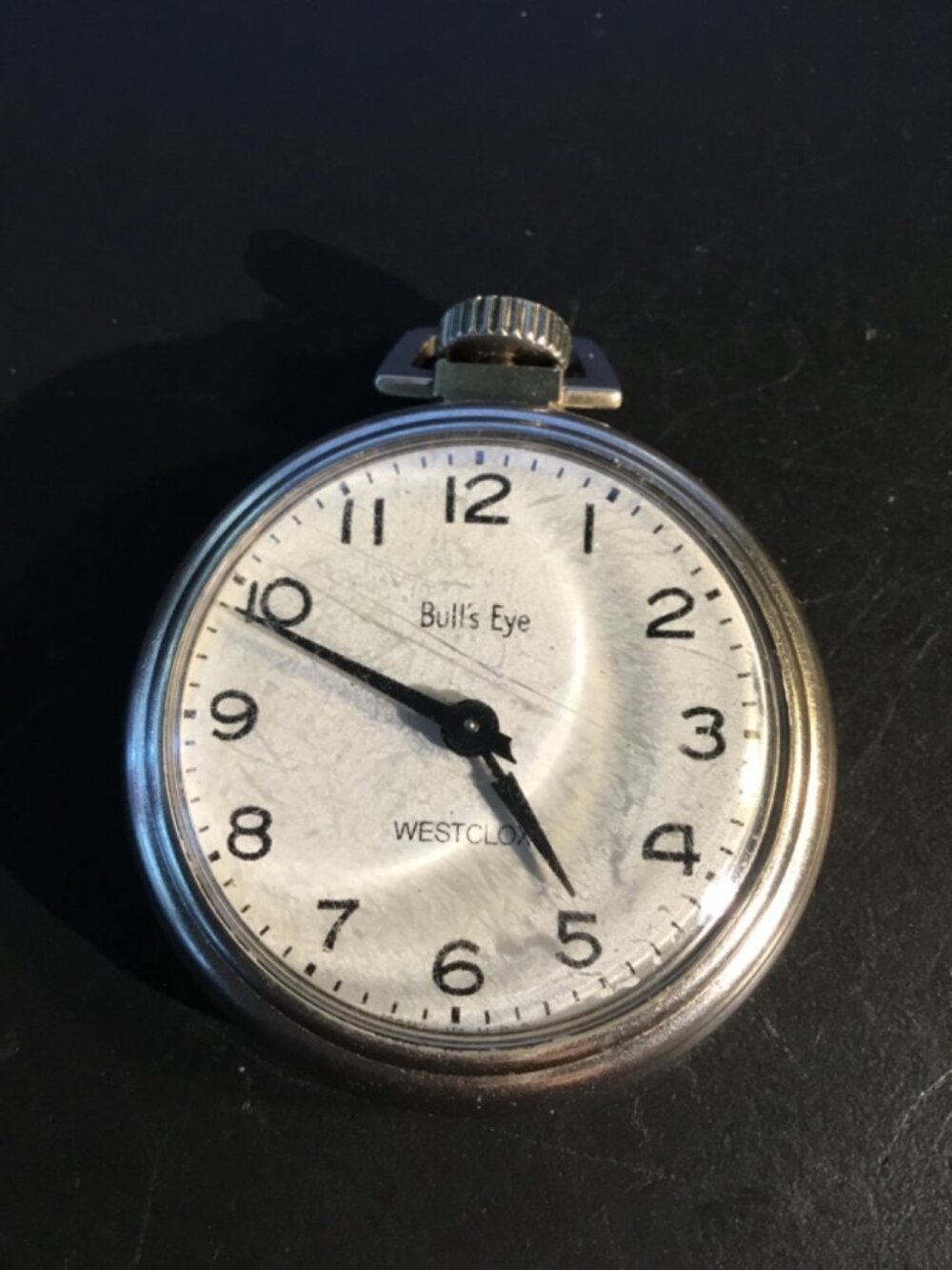 Westclox Pocket Watch bulleye==parts only==nonworking